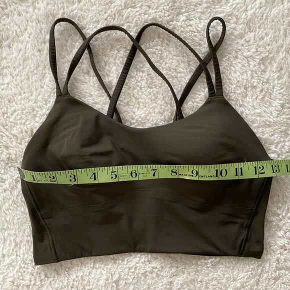 ❤️ Like a Cloud Longline Bra Light Support, B/C Cup Olive Green Size 6 - Picture 4 of 8